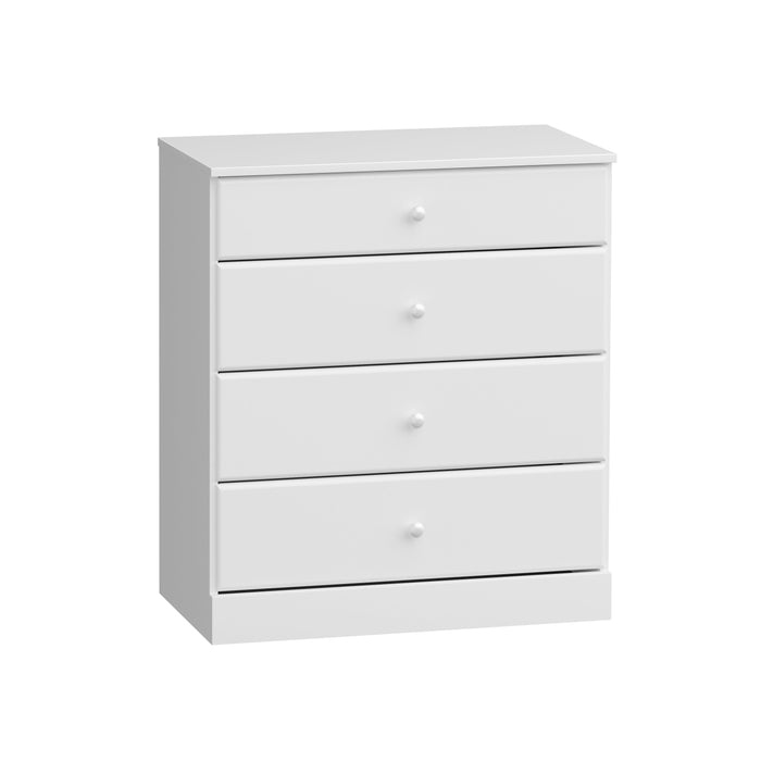 Astrid 4-Drawer Dresser - White