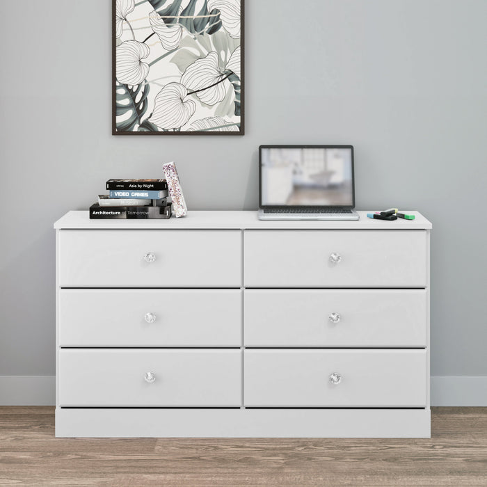 Astrid Kids 6-Drawer Dresser - White