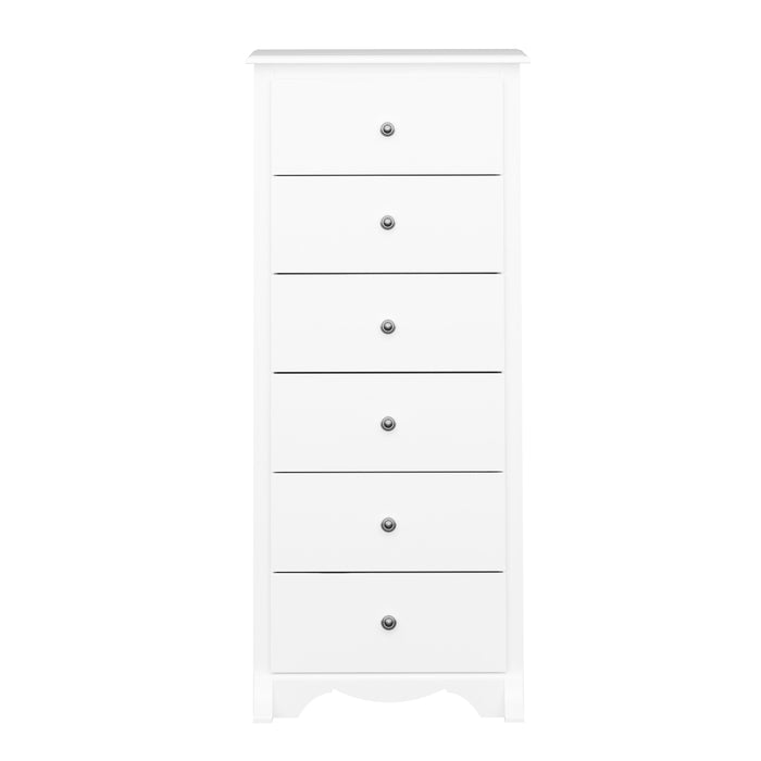 Monterey Tall 6-Drawer Chest - White