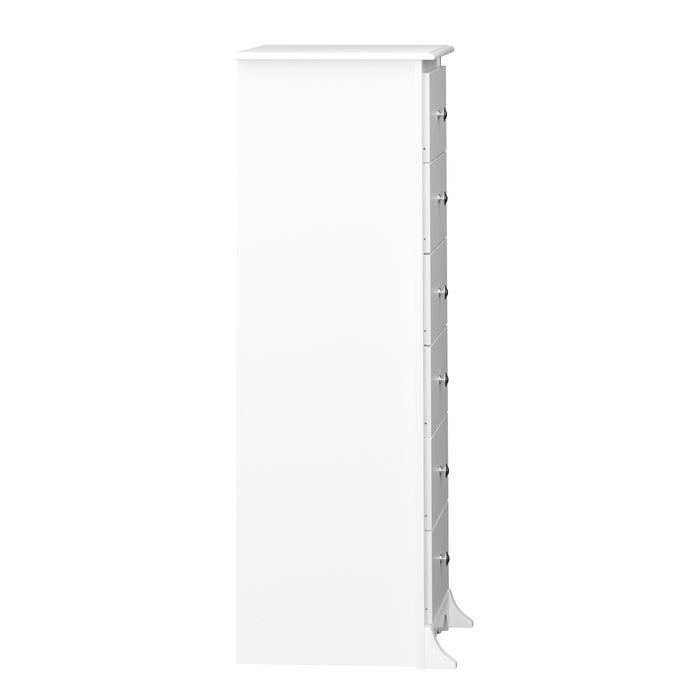 Monterey Tall 6-Drawer Chest - White