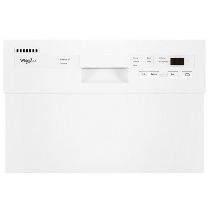 Whirlpool Small-Space Compact Dishwasher with Stainless Steel Tub - WDPS5118PW