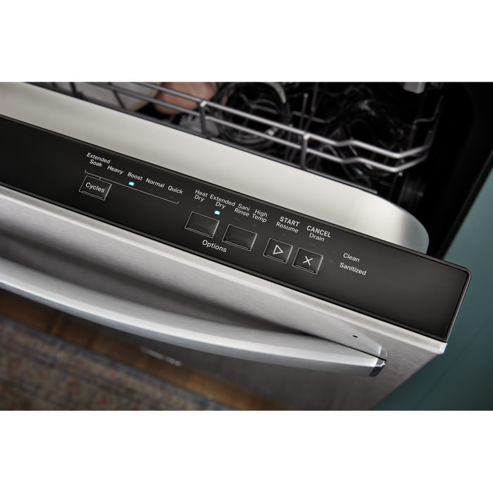 Whirlpool 24\" 55 dBA Built-In Top-Control Dishwasher - Fingerprint Resistant Stainless Steel - WDT54… 