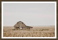Leaning Barn Framed Art Matted with Glass - 25