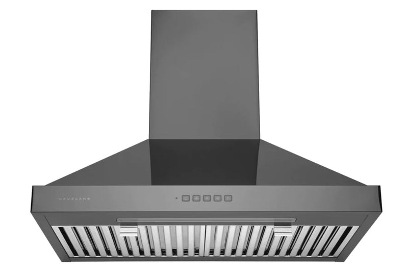 Hauslane 30\" Wall Mount Black Stainless Steel Range Hood - WM-590BSS-30