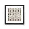 \"Windows Ii\" Matted and Framed Black 36x36 Wall Art