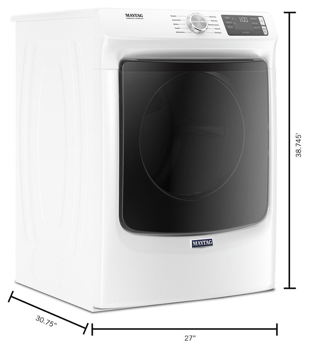 Maytag Front-Load 5.2 Cu. Ft. Washer with Extra Power and 7.3 Cu. Ft. Gas Dryer - White