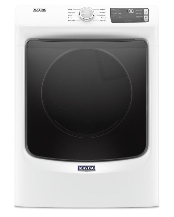 Maytag Front-Load 5.2 Cu. Ft. Washer with Extra Power and 7.3 Cu. Ft. Electric Dryer - White