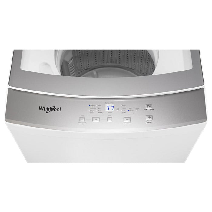 Whirlpool  1.8 Cu.Ft Electric Stacked Laundry with Impeller and Soft-Close Glass Lid Center Controls