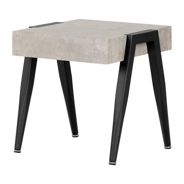 City Life Square End Table - Concrete 