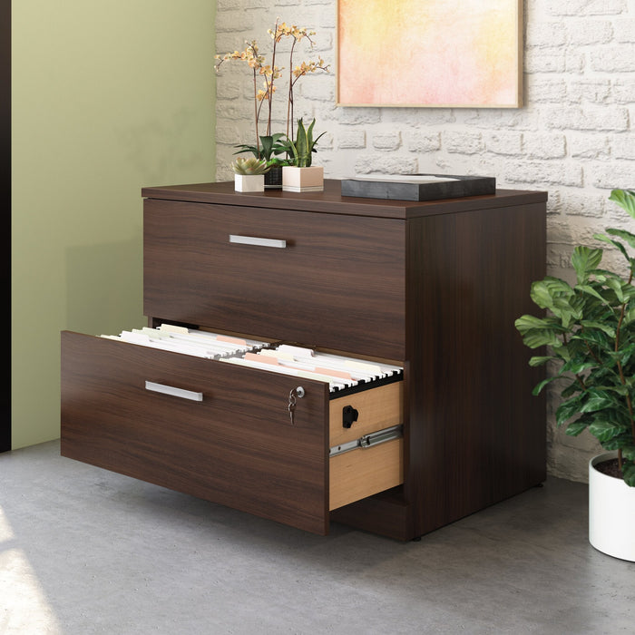 Affirm 35.43\" Commercial Grade 2-Drawer Filing Cabinet - Noble Elm