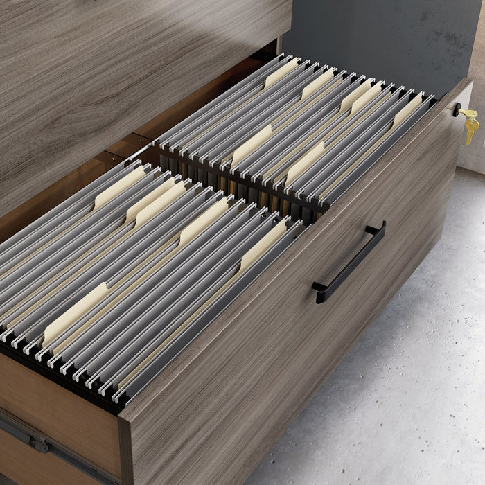 Affirm 35.43\" Commercial Grade 2-Drawer Filing Cabinet - Hudson Elm