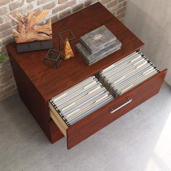 Affirm 35.43\" Commercial Grade 2-Drawer Filing Cabinet - Classic Cherry