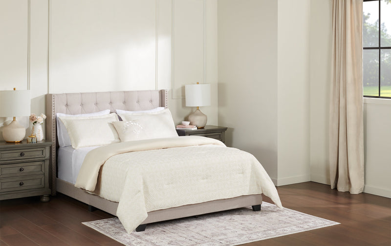 Argentina 4-Piece King Comforter Set - White