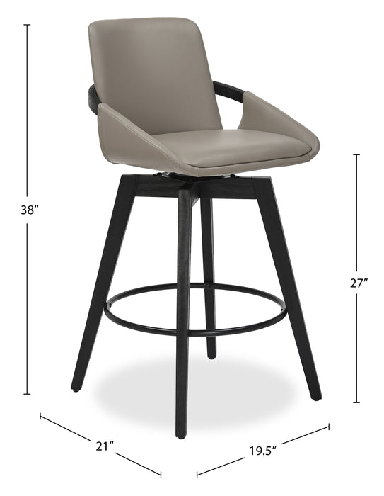 Apex Swivel Counter Stool - Taupe