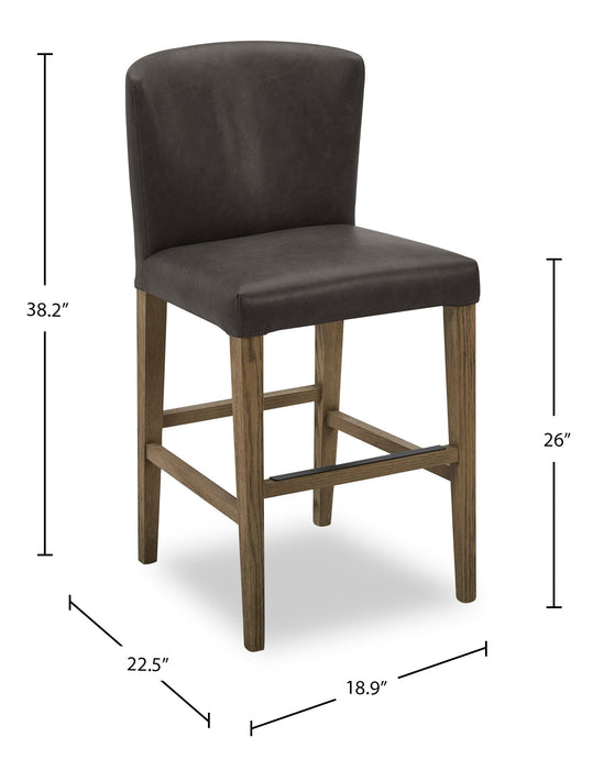 Arlo Counter Stool - Charcoal