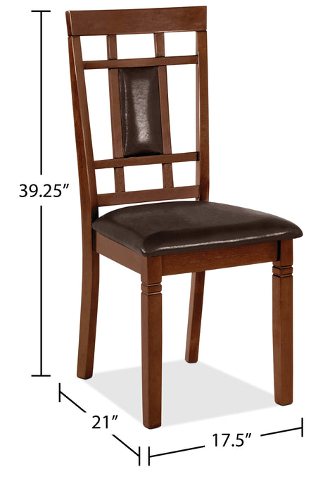 Aran Dining Chair – Dark Walnut