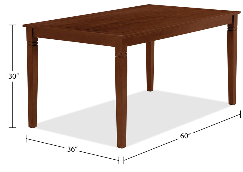 Aran Dining Table – Dark Walnut