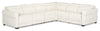Cindy Crawford Home Aspen 4-Piece Power Reclining Sectional with Armless Chair - Alabaster 