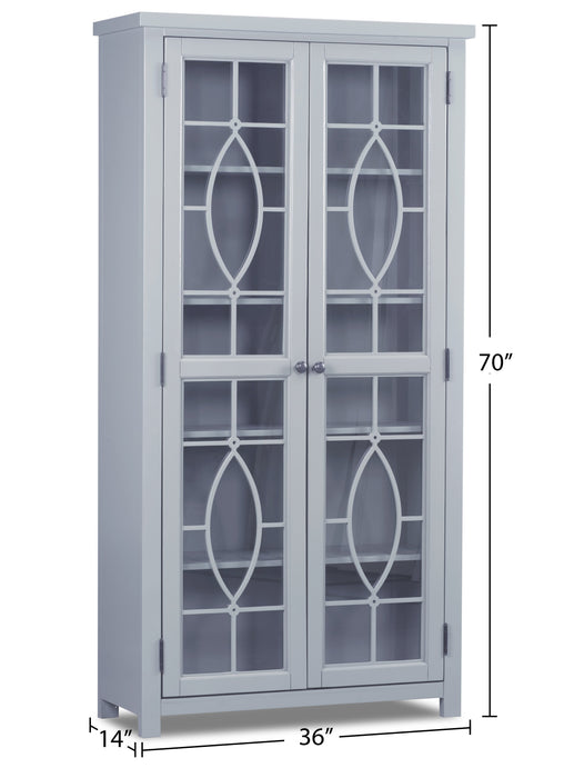 Athena Curio Cabinet - Grey