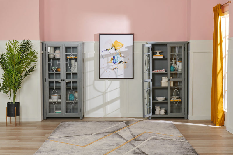 Athena Curio Cabinet - Grey