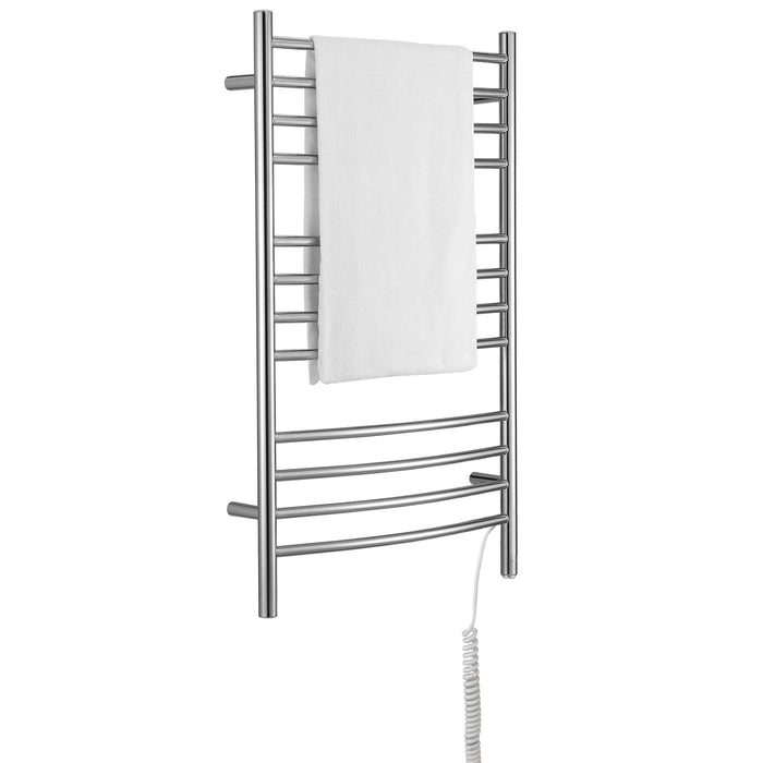 Ancona Lustra Dual 12 Curved-Bar Hardwired and Plug-In Towel Warmer - AN-5342 