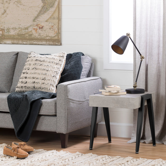 City Life Square End Table - Concrete 