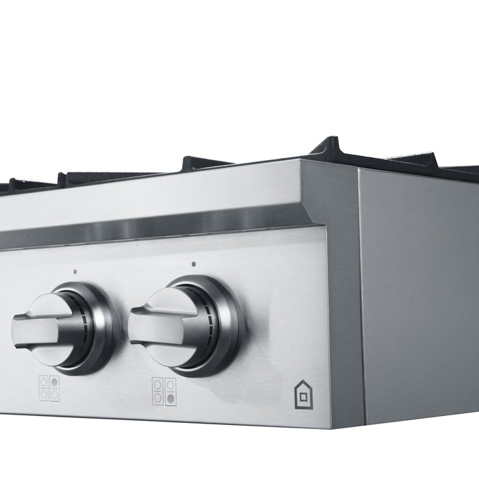 Ancona 48\" Commercial Style Slide-In Gas Cooktop - AN-2162 