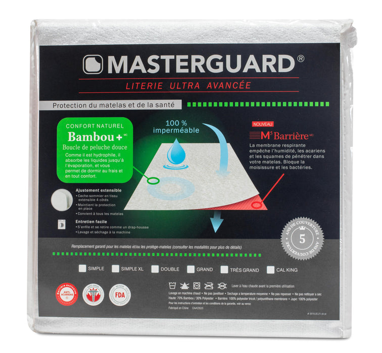Masterguard® Natural Bamboo™ King Mattress Protector