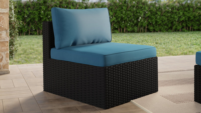 Barbados Armless Patio Chair – Blue