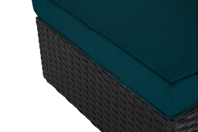 Barbados Patio Ottoman – Blue