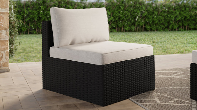 Barbados Armless Patio Chair – Grey