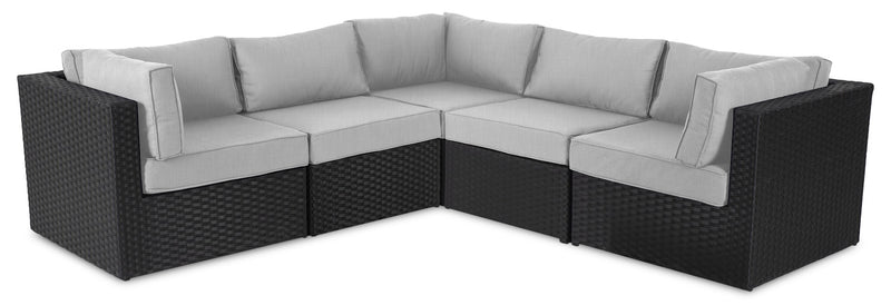 Barbados 5-Piece Patio Set – Grey 