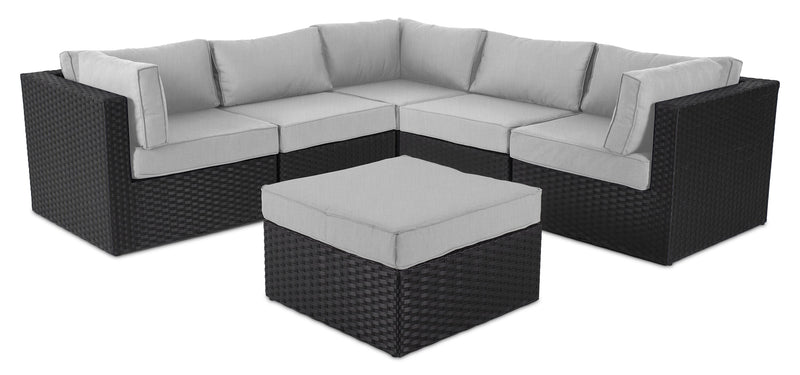 Barbados Patio Ottoman - Grey