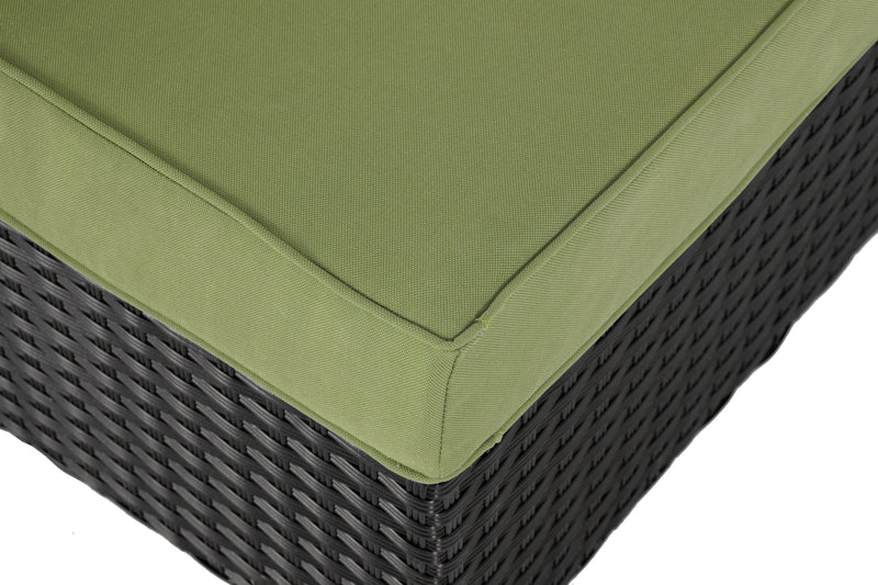 Barbados Patio Ottoman – Green