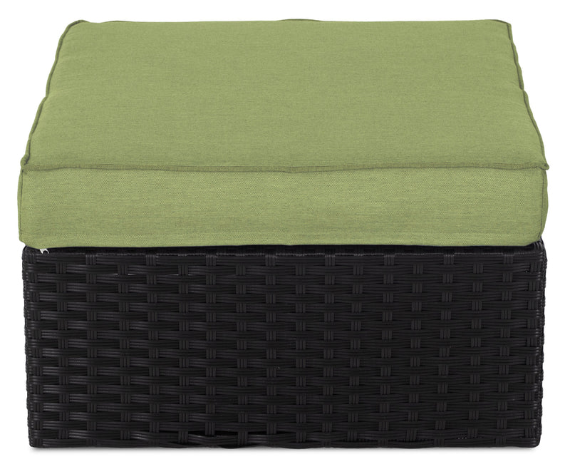 Barbados 6-Piece Patio Set with Ottoman – Green 