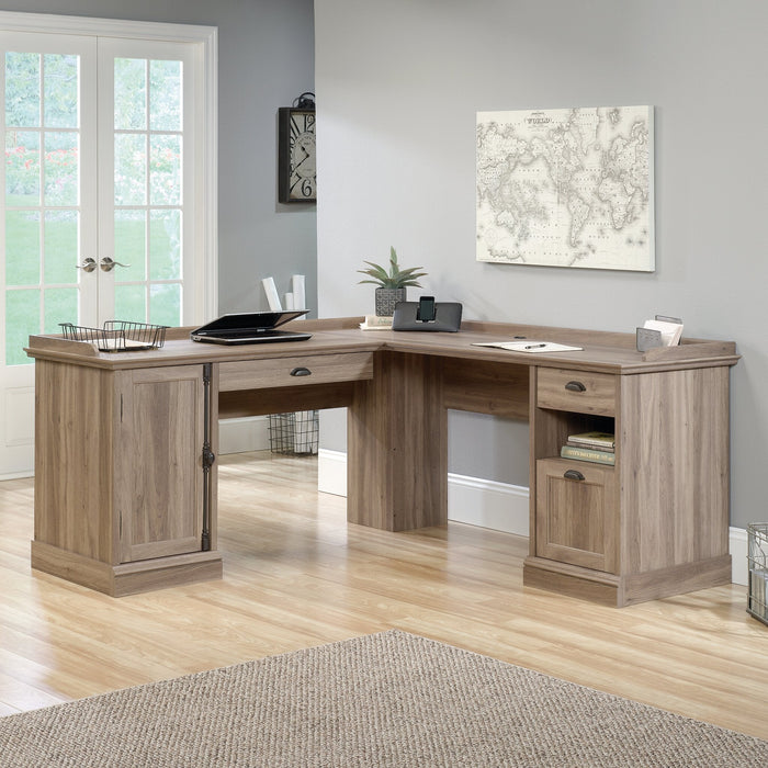 Barrister Lane Corner Desk - Salt Oak