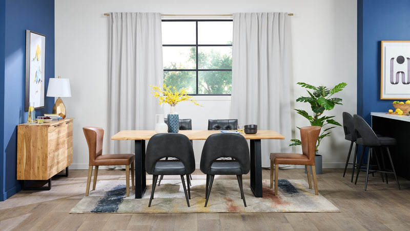 Bay Swivel Counter-Height Stool - Charcoal