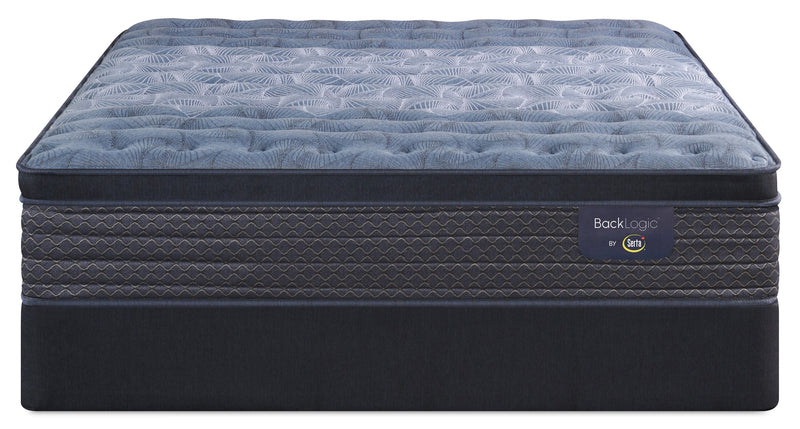 Serta Back Logic 2.0 Eurotop Firm Twin Mattress Set