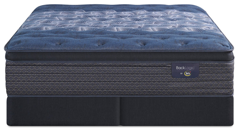 Serta Back Logic 3.0 Eurotop Plush King Mattress Set