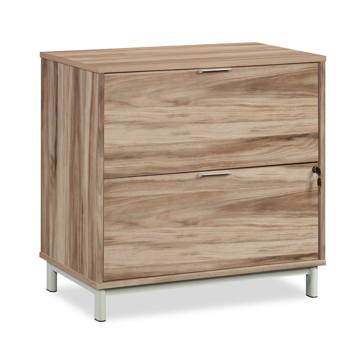 Bergen Circle 30.35\" Commercial Grade 2-Drawer Filing Cabinet - Natural Wood 