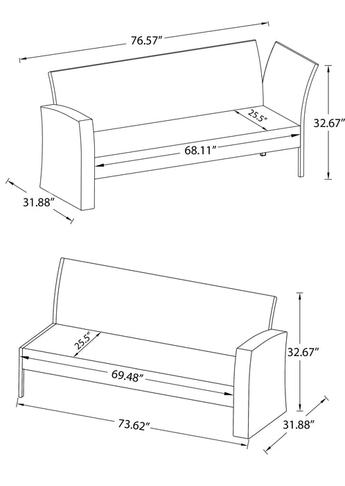 Bergen 3-Piece Patio Conversation Set