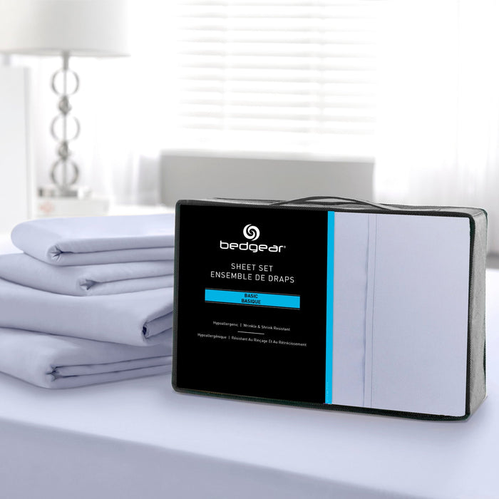 BEDGEAR® Basic 4-Piece Full Sheet Set - Mist