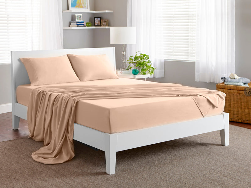 BEDGEAR® Basic 3-Piece Twin Sheet Set - Sand