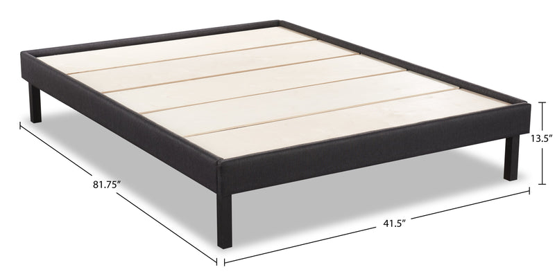 Breeze Twin XL Platform Base - Dark Grey