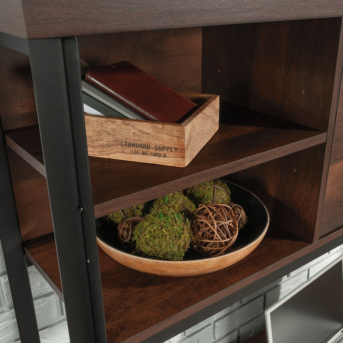 Briarbrook 60\" Commercial Grade Computer Desk Hutch with Cubbyholes - Brown