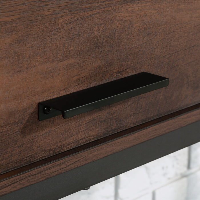 Briarbrook 60\" Commercial Grade Computer Desk Hutch with Cubbyholes - Brown