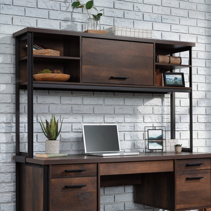 Briarbrook 60\" Commercial Grade Computer Desk Hutch with Cubbyholes - Brown