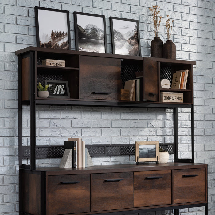 Briarbrook 64.57\" Commercial Grade Large Hutch with Cubbyholes - Brown