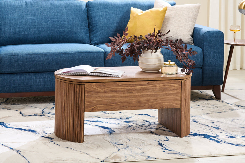 Briggs 39.76\" Lift Top Coffee Table with Storage - Brown