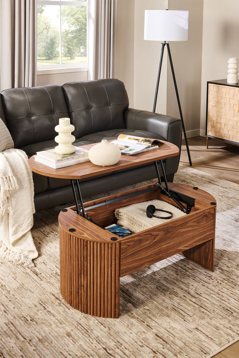 Briggs 39.76\" Lift Top Coffee Table with Storage - Brown